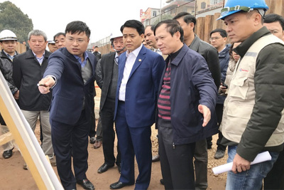 Chủ tịch Nguyễn Đức Chung: Đẩy nhanh tiến độ thi công cầu vượt nút giao An Dương - Thanh Niên