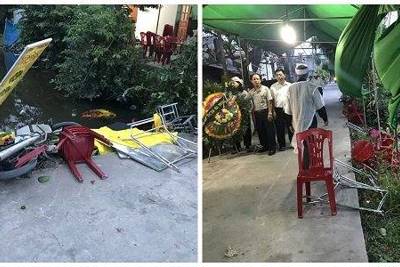 Kinh hãi ô tô “điên” đâm vào đám tang, 8 người bị thương