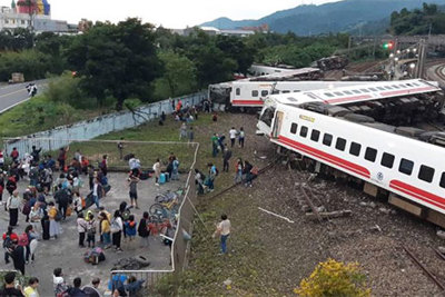 Ít nhất 22 người thiệt mạng trong thảm họa tàu trật bánh ở Đài Loan