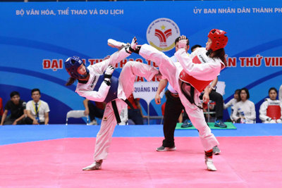 Taekwondo TP Hồ Chí Minh chiếm ưu thế tại Đại hội Thể thao toàn quốc