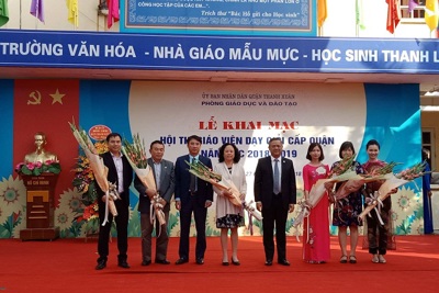 Hội thi giáo viên dạy giỏi quận Thanh Xuân 2018 - 2019