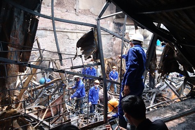 Vụ hỏa hoạn trên đường La Thành: Hiện trường nơi phát hiện thi thể 2 nạn nhân