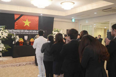 Đại sứ quán Việt Nam tại Nhật Bản tổ chức lễ viếng Chủ tịch nước