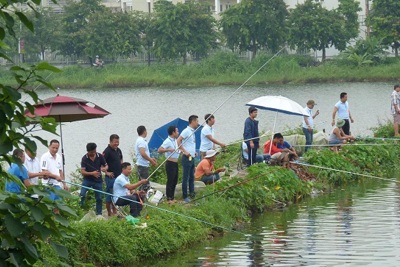 Hội đam mê câu lục 24/7 tổ chức thi câu cá giao lưu tại hồ Thạch Bàn