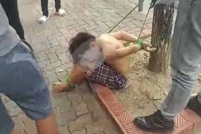 Hà Nội: Nam thiếu niên bị nhóm đối tượng bắt trói vào gốc cây gây phẫn nộ