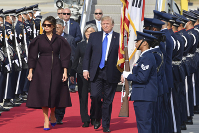 Toàn cảnh Tổng thống Trump và phu nhân Melania thăm Hàn Quốc
