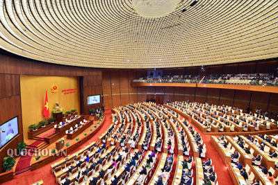 Quốc hội tiến hành bầu Tổng Bí thư Nguyễn Phú Trọng làm Chủ tịch nước