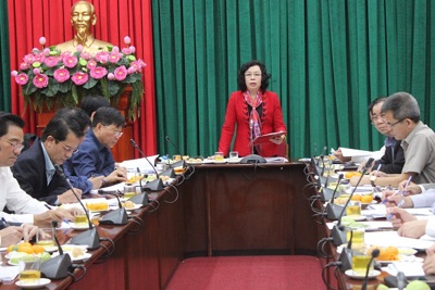 Phó Bí thư Thường trực Thành ủy Ngô Thị Thanh Hằng: Tập trung giải quyết các vụ án tham nhũng phức tạp