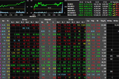Phiên 16/10: Chỉ số chứng khoán tăng mạnh nhờ mã vốn hoá lớn