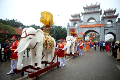 Lễ hội đền Hai Bà Trưng Mê Linh trở thành di sản văn hóa phi vật thể quốc gia