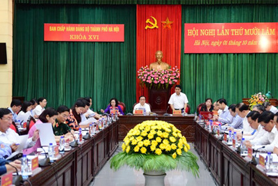 Khai mạc Hội nghị lần thứ 15 Ban Chấp hành Đảng bộ TP Hà Nội