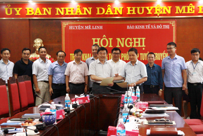 Báo Kinh tế & Đô thị đẩy mạnh hợp tác thông tin tuyên truyền với huyện Mê Linh
