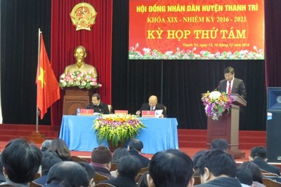 Khai mạc kỳ họp thứ 8 HĐND huyện Thanh Trì khóa XIX