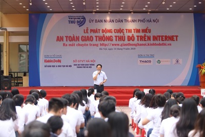 Hà Nội: Phát động Cuộc thi trắc nghiệm ATGT trên internet