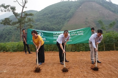 Hội Doanh nghiệp trẻ Hà Nội: Xây dựng điểm trường cho học sinh mần non vùng cao