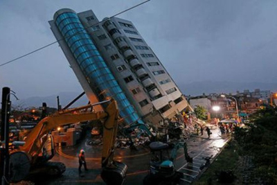 Đài Loan chạy đua cứu hộ 62 người vẫn còn mất tích sau trận động đất kinh hoàng