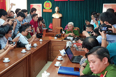 Công an TP.HCM tổ chức họp báo về vụ băng trộm giết 2 “ hiệp sĩ đường phố” Sài Gòn