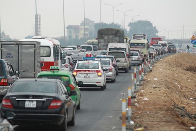 Hà Nội: Áp lực giao thông tăng mạnh ngày cuối đợt nghỉ Tết Nguyên đán