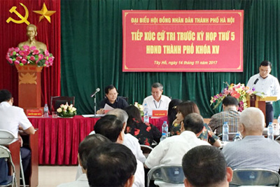 Thay đổi lịch tiếp xúc cử tri HĐND TP Hà Nội tại huyện Thanh Oai