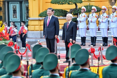 Toàn cảnh Lễ đón Tổng Bí thư, Chủ tịch Trung Quốc Tập Cận Bình