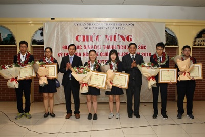 Hà Nội tuyên dương đoàn học sinh đạt thành tích xuất sắc kỳ thi IJSO 2018