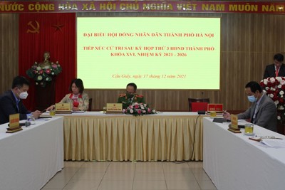 Tổ đại biểu HĐND TP Hà Nội tiếp xúc cử tri quận Cầu Giấy