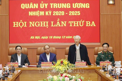 Tổng Bí thư chủ trì Hội nghị Quân ủy Trung ương lần thứ ba, nhiệm kỳ 2020 - 2025