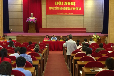 Đoàn đại biểu Quốc hội tiếp xúc cử tri huyện Sóc Sơn