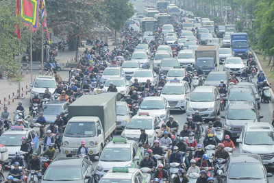 Hà Nội: Chỉ số chất lượng không khí các điểm giao thông tăng cao