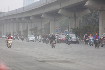 Chất lượng không khí ở Hà Nội chạm ngưỡng rất xấu
