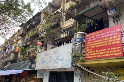 Hà Nội: Cận cảnh những khu chung cư cũ nguy hiểm cấp D sắp được cải tạo