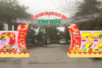 Quận Hai Bà Trưng tổ chức 2 điểm chợ hoa Xuân Nhâm Dần 2022