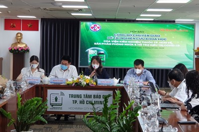 TP Hồ Chí Minh: Chuyển giao đề tài nghiên cứu về sản phẩm phòng ngừa và hỗ trợ điều trị Covid-19