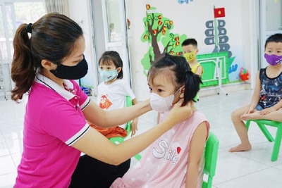 Trẻ mầm non ở TP Hồ Chí Minh đi học từ tháng 2/2022