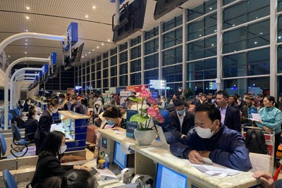 Sân bay Cát Bi nhộn nhịp trở lại khi Hải Phòng hạ cấp độ dịch