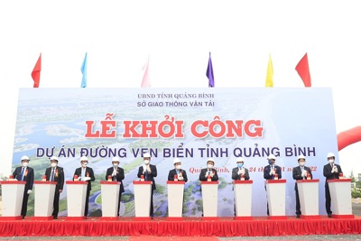 Quảng Bình: Khởi công xây dựng dự án đường ven biển 
