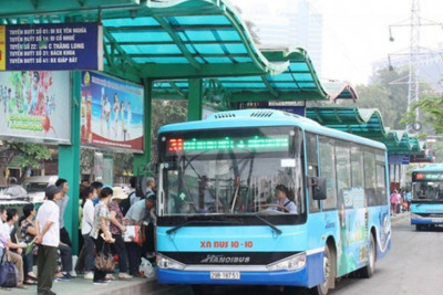Hà Nội: Dự kiến cho xe buýt hoạt động 100% công suất từ 8/2