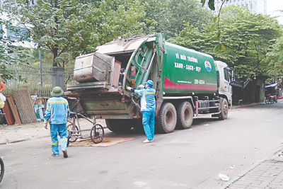 Tạo bước chuyển mới trong công tác vệ sinh môi trường tại Nam Từ Liêm