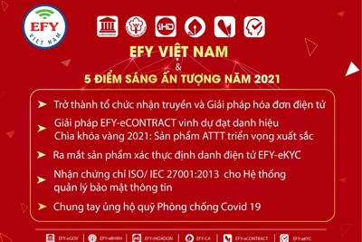 EFY Việt Nam và 5 điểm sáng ấn tượng năm 2021
