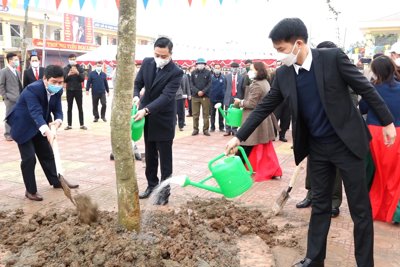 Huyện Thanh Oai phấn đấu trồng 10.000 cây xanh trong Xuân Nhâm Dần 2022