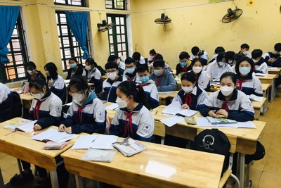 Thanh Oai đón hơn 9.000 học sinh lớp 7,8,9 đi học trực tiếp an toàn