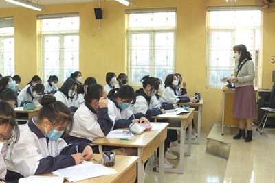 Huyện Đông Anh: Trên 64.700 học sinh đến trường học trực tiếp