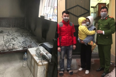 Hà Nội: Cứu thoát cháu bé 6 tuổi mắc kẹt trong đám cháy ở Hoàng Mai