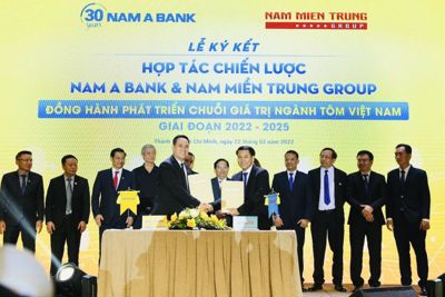 Nam A Bank ký kết hợp tác phát triển chuỗi giá trị ngành Tôm Việt Nam với quy mô lên đến 30.000 tỷ đồng 