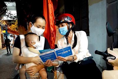 Hà Nội: Tuyên truyền người dân thực hiện nếp sống văn hóa phòng, chống dịch