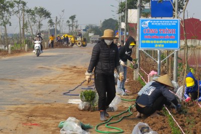 Đại Thắng tập trung hoàn thiện tiêu chí xây dựng xã NTM nâng cao