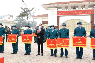 Thanh Oai tổ chức Lễ ra quân huấn luyện năm 2022