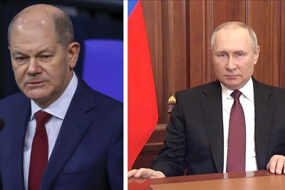 Lãnh đạo Nga-Đức thảo luận giải pháp ngoại giao cho cuộc xung đột ở Ukraine