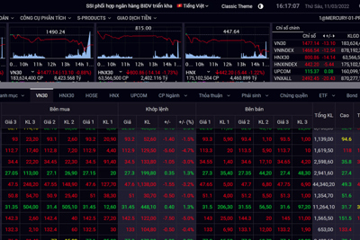 Chứng khoán ngày 11/3: Nhóm VN30 gây áp lực mạnh đẩy VN-Index giảm sâu