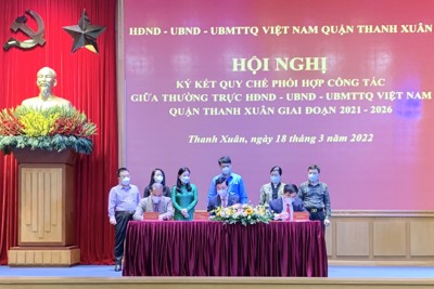 Quận Thanh Xuân: Phối hợp, nâng cao hiệu quả thực hiện nhiệm vụ công tác